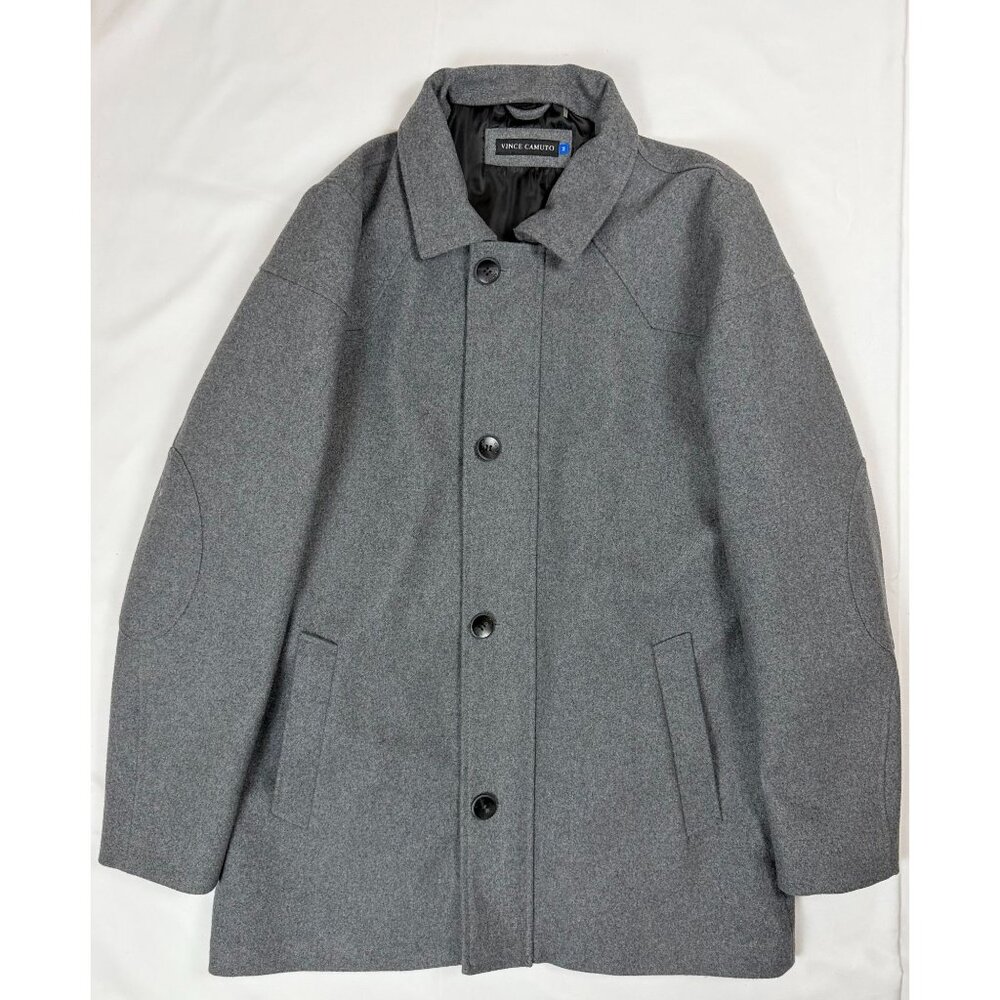 Executive Power | Vince Camuto Melton Car Coat | Old Money Menswear | Medium - Picture 6 of 15